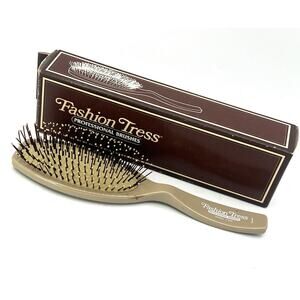 Vintage 1980s Fashion Tress Professional Brush 7708 Taiwan Beige 9" Ball Tip